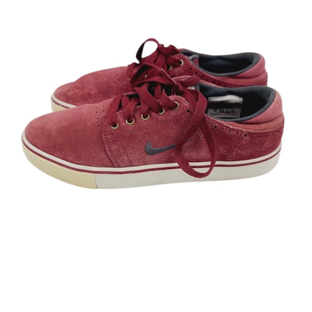 Nike Men's Red SB Team Edition 487597-602 Suede Low Top Athletic Sneaker Sz 8.5